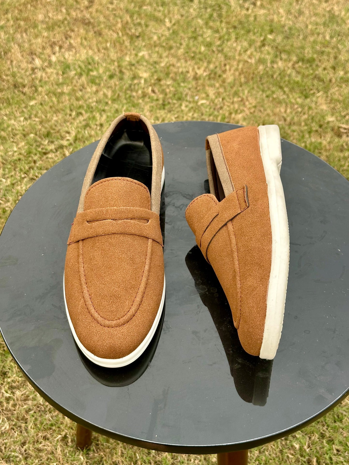 Musted suede